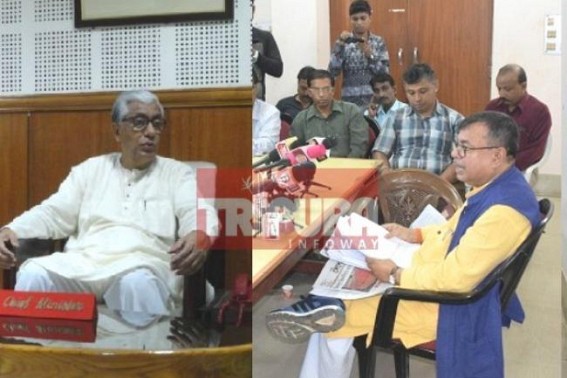 Manik Sarkar Vs Ratan Lal Nath :  Denial of Chit Fund Allegation by Manik Sarkar's In-law's family causes more face-losses ! â€˜CMâ€™s wifeâ€™s most trustable person was Chit Fund Owner ??â€™, asks Ratan Lal Nath 